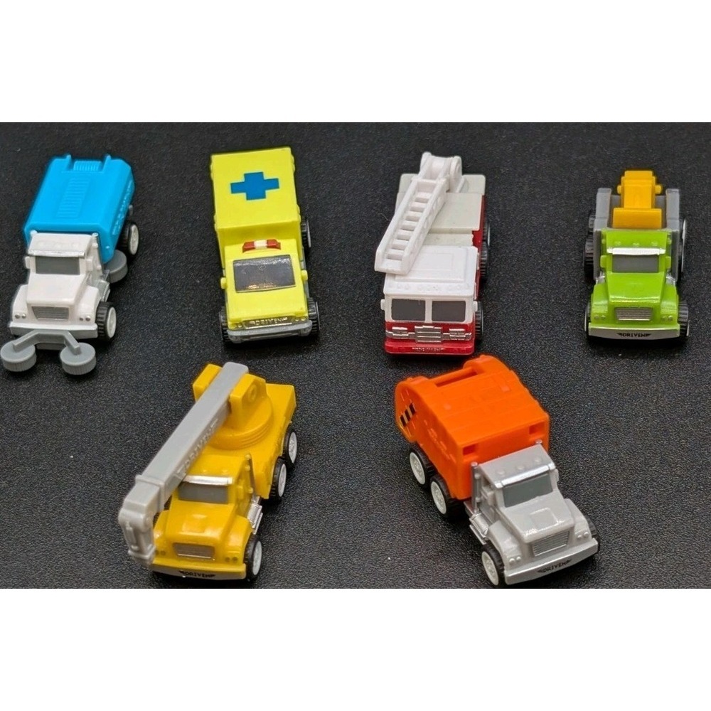 Driven Pocket Series Micro Toy & Other Mini Vehicles Lot Of 6 Rescue Vehicles
